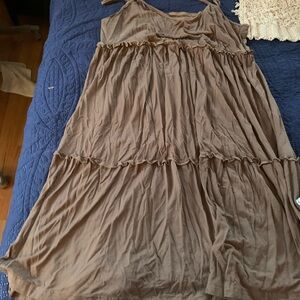 SHEIN Brown Midi Dress